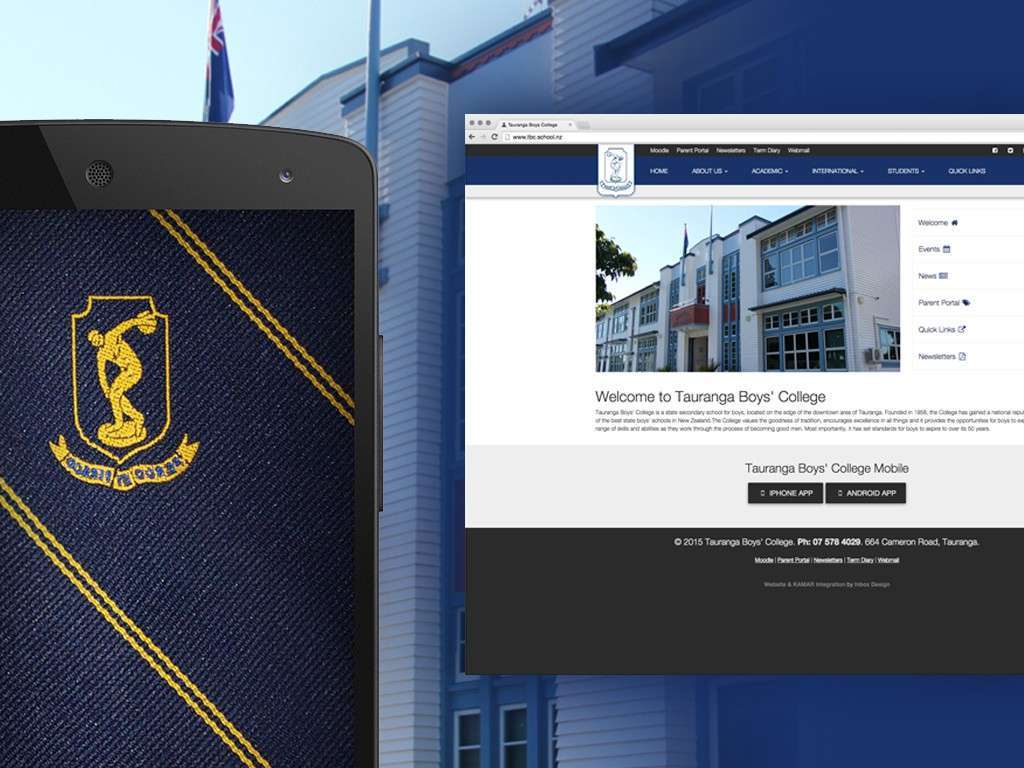 Tauranga Boys' College Website and App Launch image