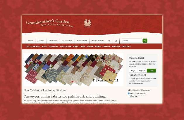 Grandmother's Garden website launch image