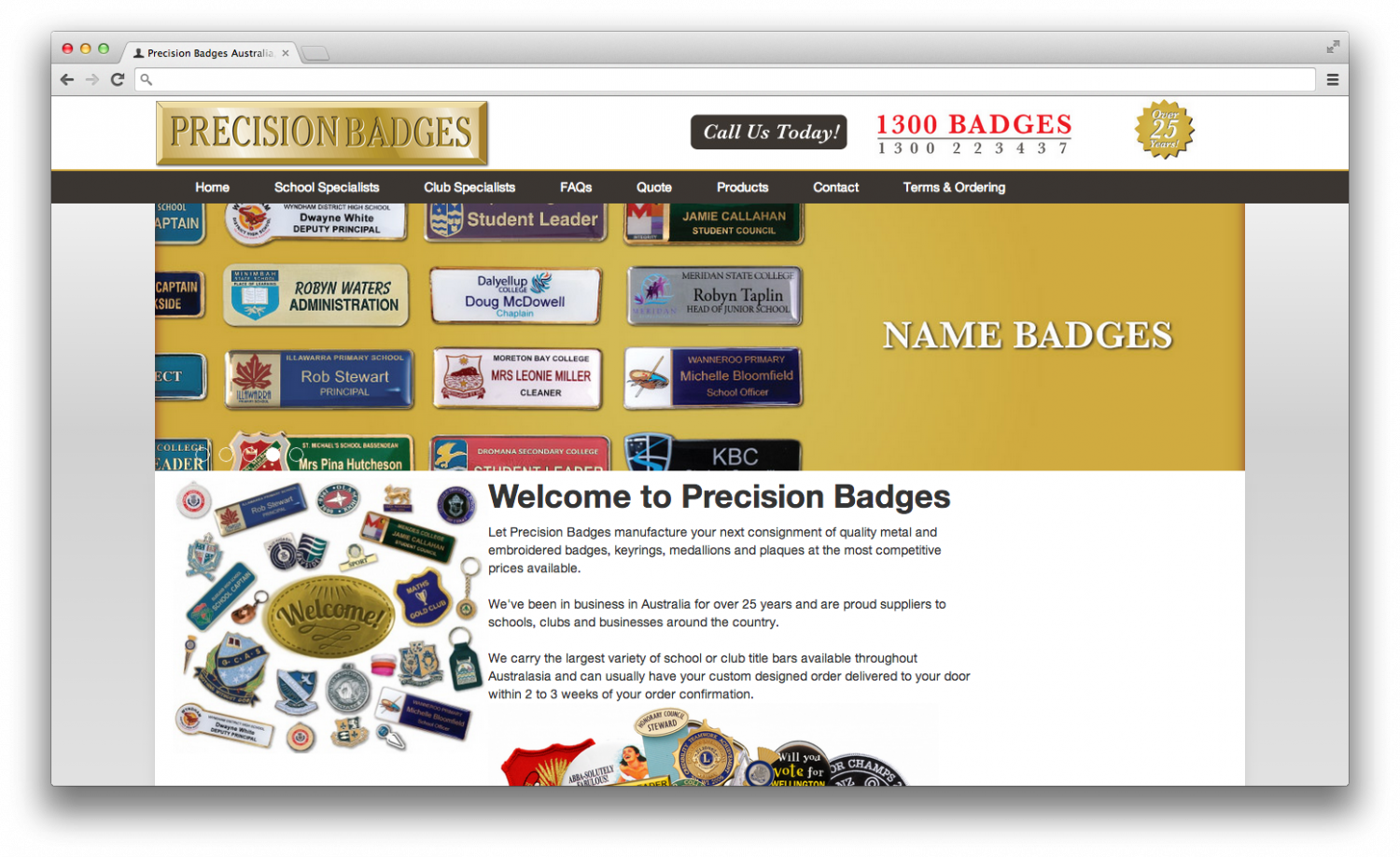 New website launched - Precision Badges Australia image