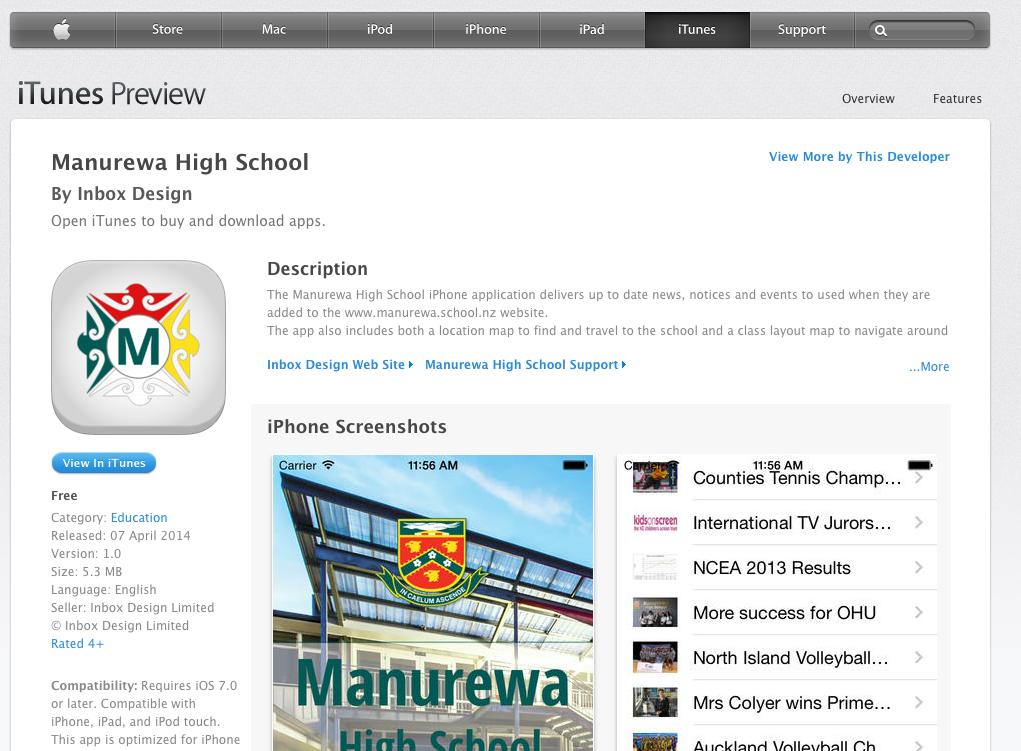 Manurewa iPhone App on the App Store image