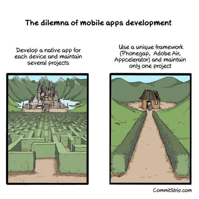 The dilemma of mobile apps development image